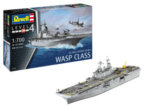 Assault Carrier USS WASP CLASS By Revell Germany # 5178    1/700