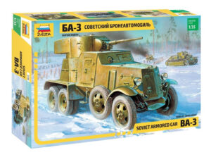 Soviet Armored Car Ba-3 By Zvezda #3546 1/35