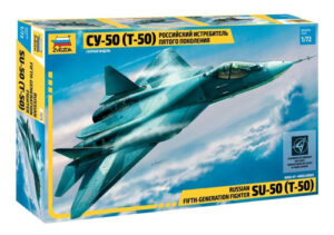 Sukhoi T-50   Russian Stealth Fighter By Zvezda # 7275  1/72