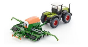 Tractor Claas Xerion 5000 Con Sembradora  By Siku # 1826  1/87