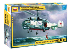 Helix D  Russian Rescue Helicopter By Zvezda # 7247   1/72