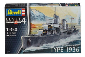 Destructor Alemn Type 1936 By Revell Germany # 5141   1/350