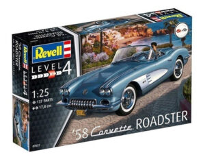 58 Corvette Roadster By Revell Germany # 7037          1/25