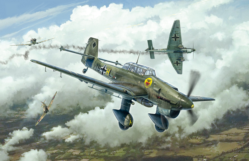 Junkers JU-87B Stuka By Italeri # 2807 1/48 - TRENES.MX