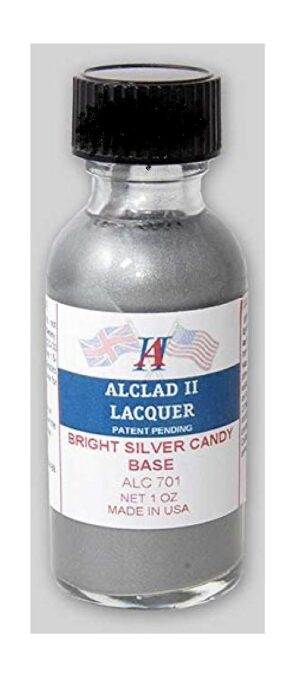 Enamel Paint Bright Silver Candy Base By Alclad # ALC-701  30ml