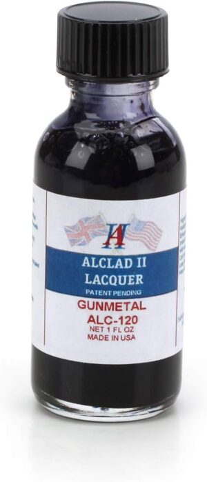 Lacquer Paint Gunmetal By Alclad # ALC-120   30ml
