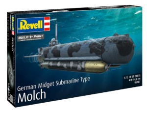 German Midget Submarine Type Molch By Revell # 5187 1/72