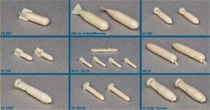 Bombas Para Aviones LUFTWAFFE WEAPONS I By Italeri # 26101    1/72