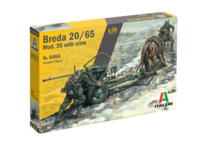HORSE DRAWN BREDA 20/65 W/SERVANTS By Italeri # 6464