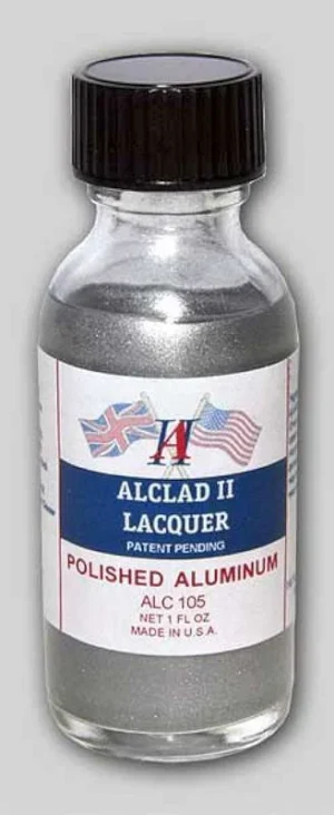 Lacquer Paint Polished Aluminum By Alclad # ALC-105 30ml